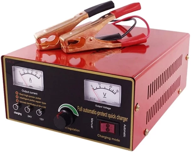 TG Full Automatic Intelligent Car Battery Charger 200AH 12V/24V ZAR64 2 inch Battery Jumper Starter Aluminium For Car