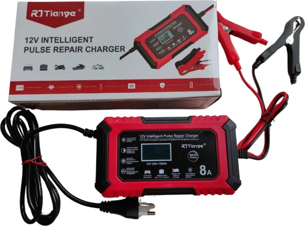 RJTiyanye RJ-C120501A Intelligent 12V 6A Automatic Battery Charger Battery Jumper Kit