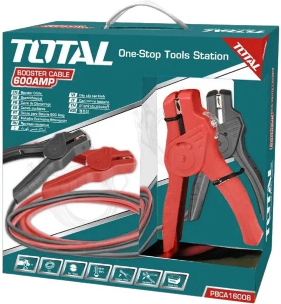 Total Booster Cables 600Amp Battery Jumper Cable