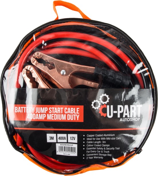 U-Part Jumper Cable Medium Duty 400Amp Battery Jumper Cable