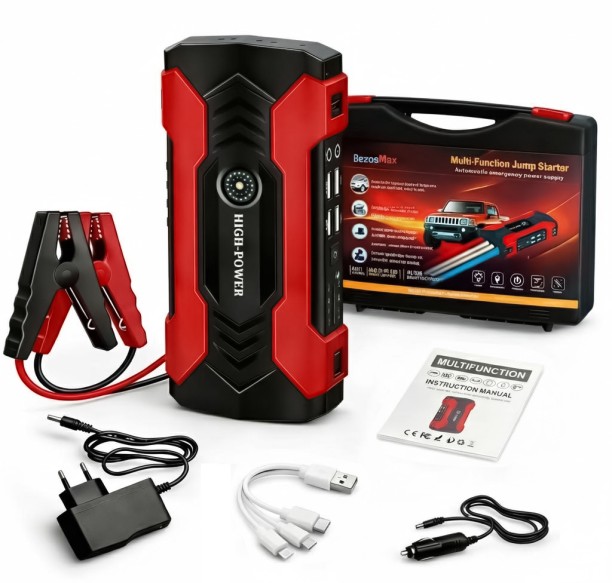 BezosMax 20000mAh Car Jump Starter, Portable Jump Box with Fast Charging & Digital Display, 12V Jump Starter Battery Pack for Up to 6.0L Gas and 5.0L Diesel Engine Battery Jumper Starter