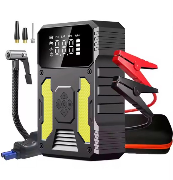 fame inc 15000mAh Car Jump Starter with Air Pump, Power Bank, LED & USB-C Output Battery Jumper Kit