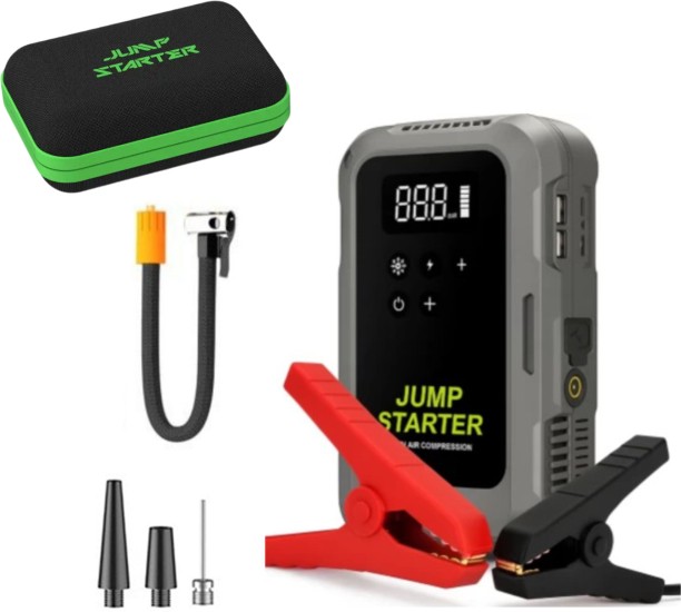 fame inc 29800mAh 12V Jump Starter, Air Compressor & Power Bank – Portable & Powerful Vehicle Tool Kit