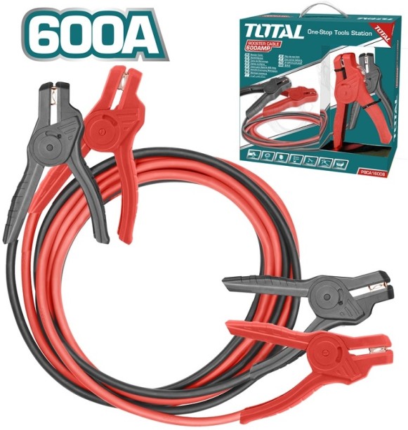 Total Tools PBCA16008 Battery Jumper Cable