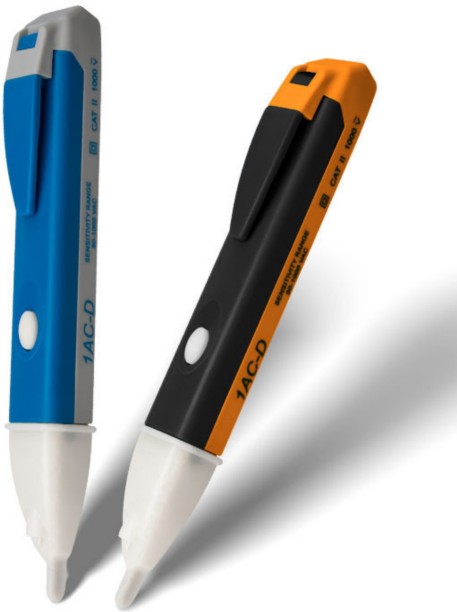 MUST 2PK Non-Contact Voltage Tester Pen 90-1000V AC Detector LED Safety Tool Analogue Battery Tester