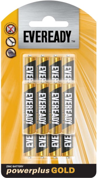 Eveready Power Plus Gold AAA Carbon Zinc  Battery
