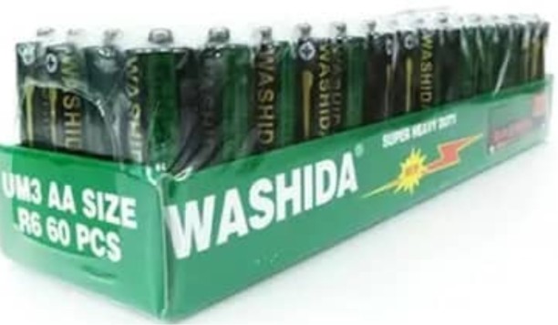 Washida R6 AA Battery 1.5V Carbon Zinc  Battery