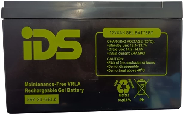IDS 12V 8Ah Lead-Acid  Battery