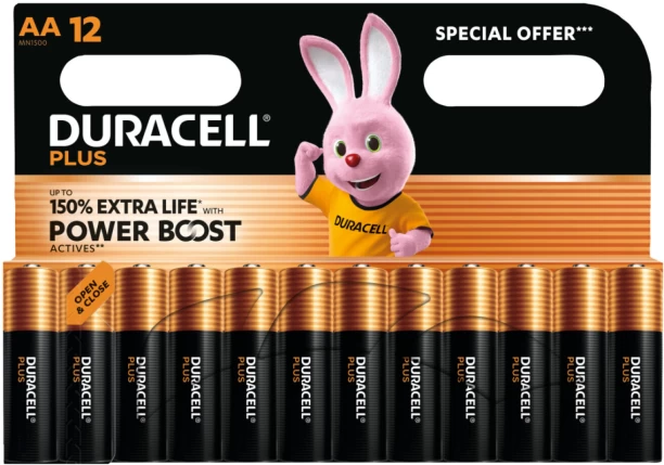 Duracell Plus AA Power Boost Alkaline  Battery