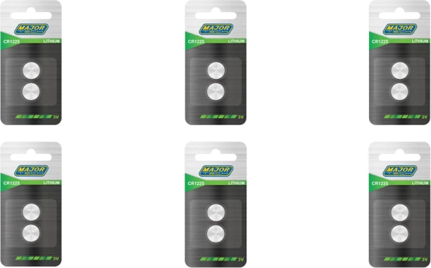 Major Tech CR1225-BP2 Button Cells  Battery