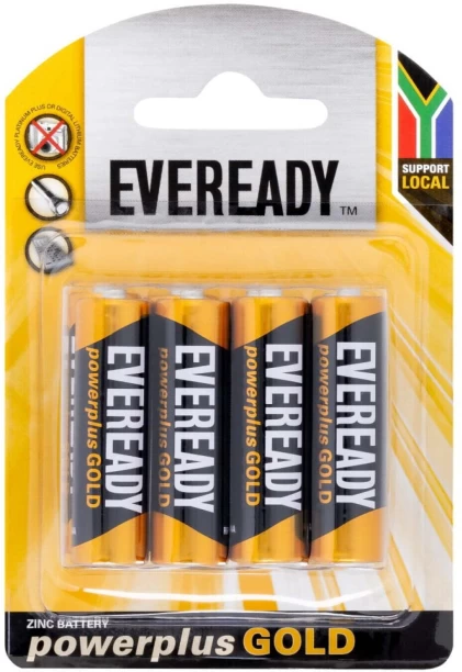 Eveready Power Plus Gold AA Zinc Chloride  Battery