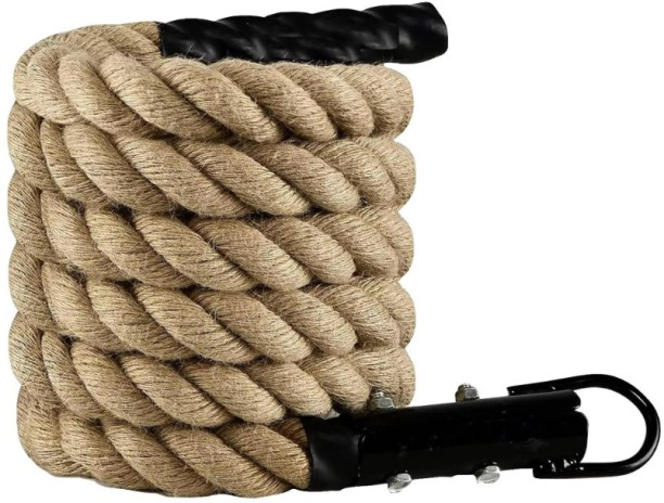 HOME GYM Sport Braided Strength Training Fitness Climbing Rope - 2 XL Battle Rope