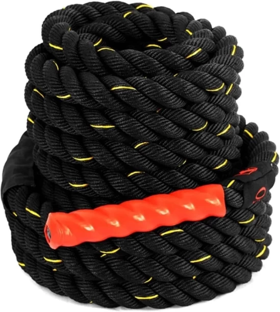 PrimePickSA Durable 100% Polyester Battle Rope - Wear-Resistant Fitness Training Rope Battle Rope