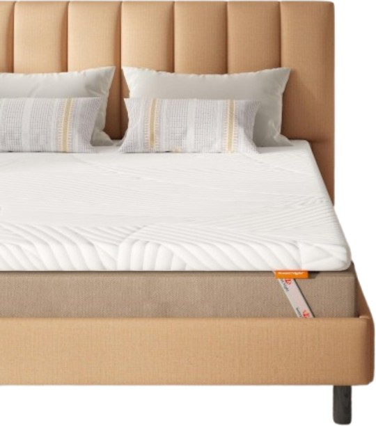 Sweetnight 3 cm Organic Mattress Topper & Bed Topper – 140x200 cm – Natural, Breathable Comfort Layer 3 cm King Memory Foam Mattress