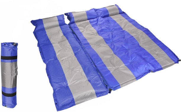 LMA 184x180cm Pillowed Inflatable Triple Camping 3 cm Queen PU Foam Mattress