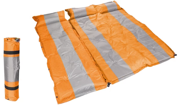 LMA 184x180cm Pillowed Inflatable Triple Camping 3 cm Queen PU Foam Mattress