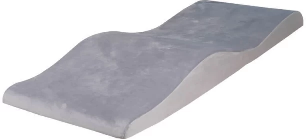 Aurora Products Ergonomic Curved Flannel Beauty Treatment Mattress - Grey - Single Mattress Only 18 cm Single Memory Foam Mattress