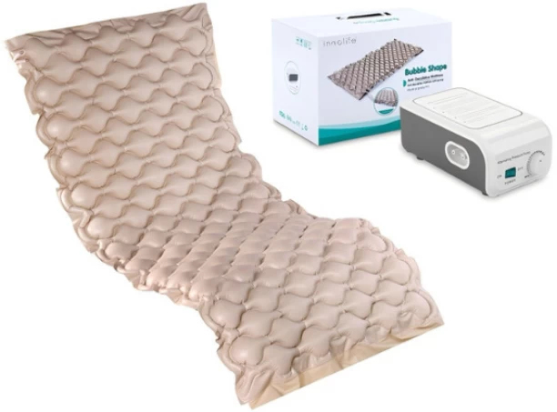 Innolife Anti-Bedsore Pressure Relief Bubble Alternating Air Mattress & Quiet Pump 7 cm Single EPE Foam Mattress