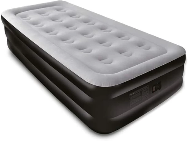 Simply More Crystals Single Airbed, Blow Up Camping Air Bed 101.6 cm Single Fiber Mattress