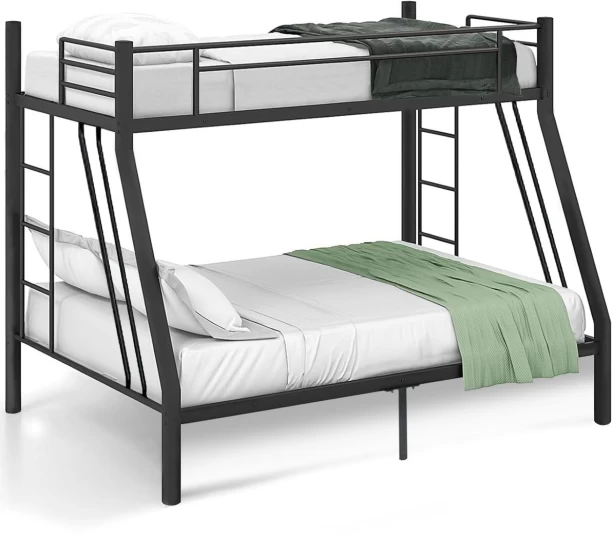 WOODLY Triple Bunk Beds Metal Twin Over Bunk Bed Double Bed