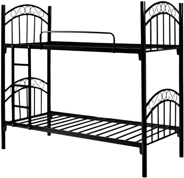 WOODLY Single Size Metal Double Bunk Bed - Stylish & Sturdy Design Double Bed