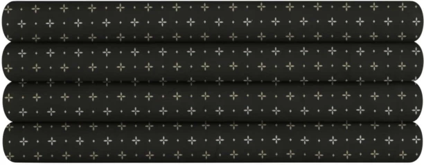 Primaries NA 144 TC Polycotton Single, Three Quarter Geometric Flat Bedsheet Adults