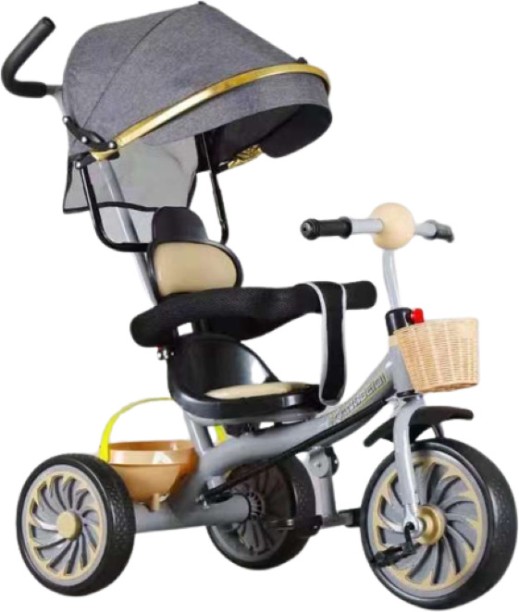 GL 3-in-1 Convertible Kids Travel Stroller Trike – Ultra Design in Powder Bicycle Handle Grip