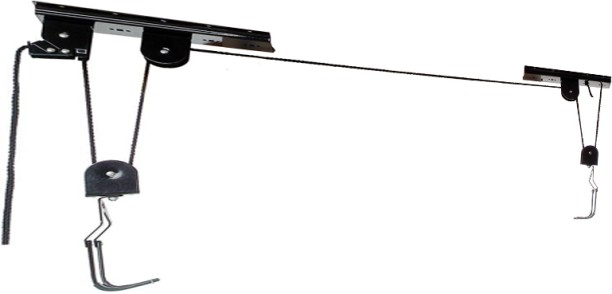 MUST Bicycle Lift Storage Ceiling Roof Rack System Hoists Garage Ladder Pulley Bike Storage Stand