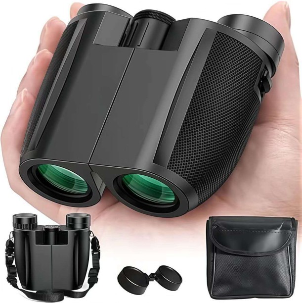 ZHENGXIN Compact Binoculars 20x25, with Carrying Case, Lens Covers, for Bird Watching, Sports, Travel Binoculars