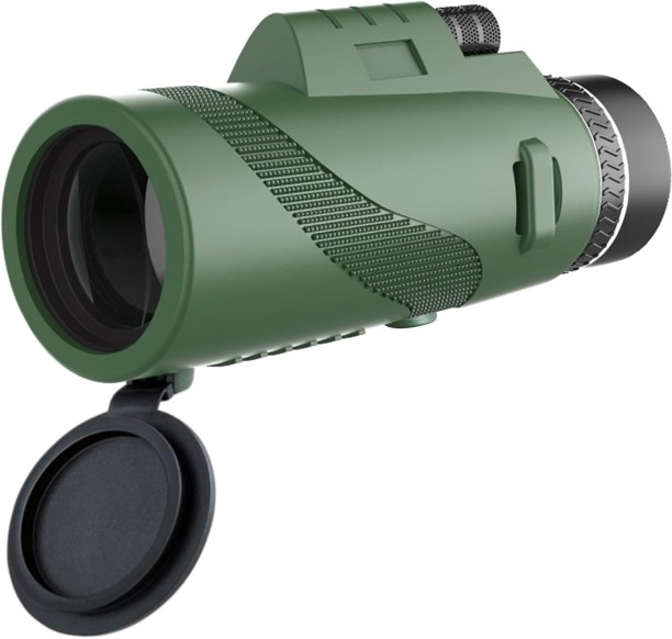 P Concepts 80x100 Monocular Telescope High Powered Monoculars for Adults Compact Monocular for Bird Watching Hunting Hiking Camping Travel (Green) Monocular