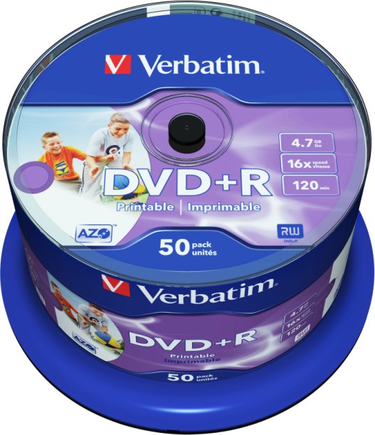 Verbatim DVD+R 4.7 GB Blank Media