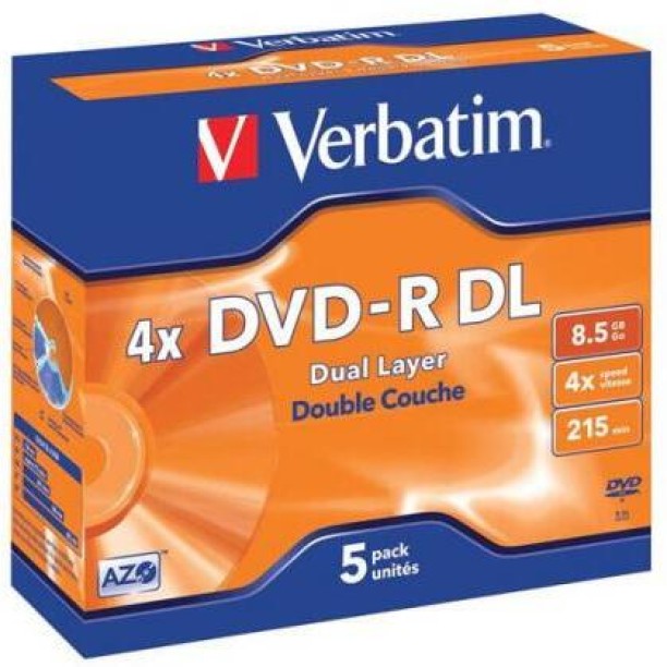 Verbatim DVD-R 8.5 GB Double Sided Dual Layer Blank Media