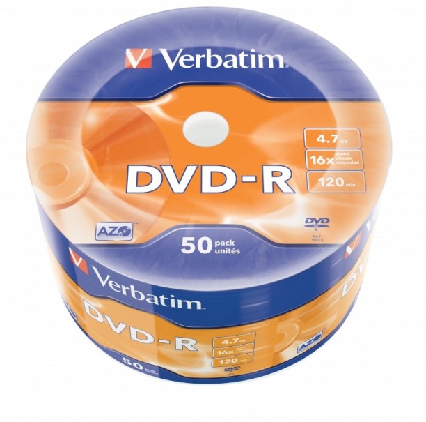 VERBATIM DVD-R 4.7 GB Blank Media