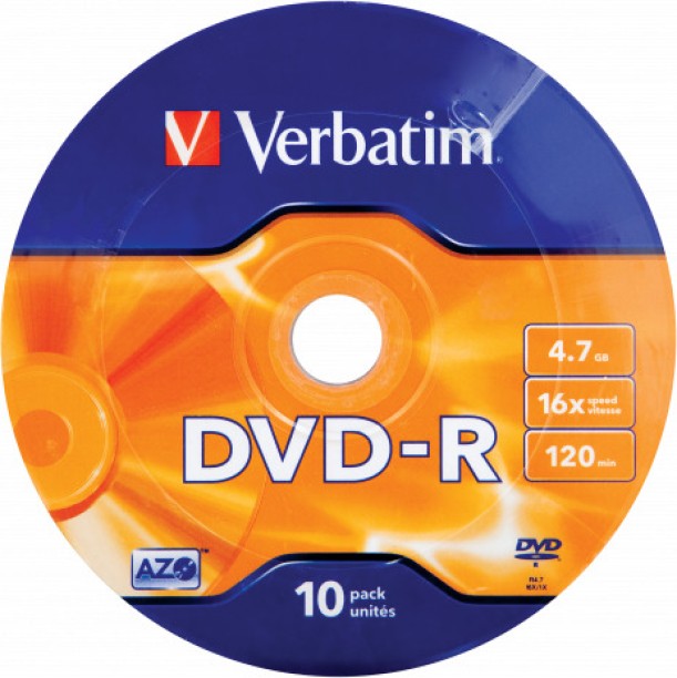 Verbatim DVD-R 4.7 GB Blank Media