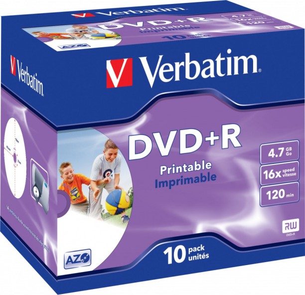 Verbatim DVD+R 4.7 GB Blank Media