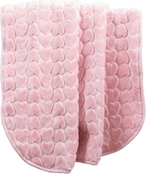 SMTE (100 cm x 120 cm) Heavy Ply Mink Baby Blanket - Pink (Crib Baby Blanket)