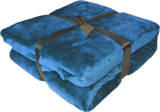 GRX (150 cm x 180 cm) Dream World Luxurious Suede Microfiber Fleece Throw Blanket - 150x180cm - Grey (Fleece Blanket)