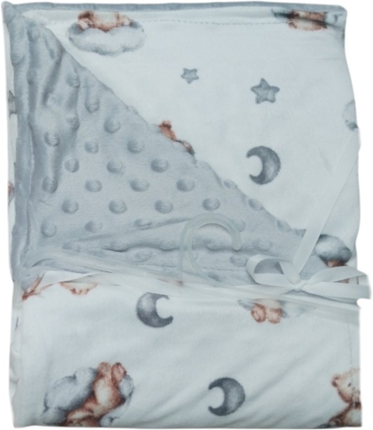 Absolute Maternity (75 cm x 110 cm) Double Layer Reversible Baby Blanket with Soothing Towel Set (Swaddling Baby Blanket)