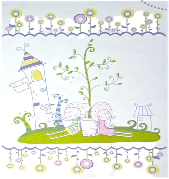 Mothers Choice (460 m x 117 m) Infants Cutwork Mink Blanket Fairytale (Mink Blanket)