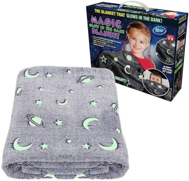 R AND E (127 cm x 152 cm) Blanket - Glow in The Dark (Throw)