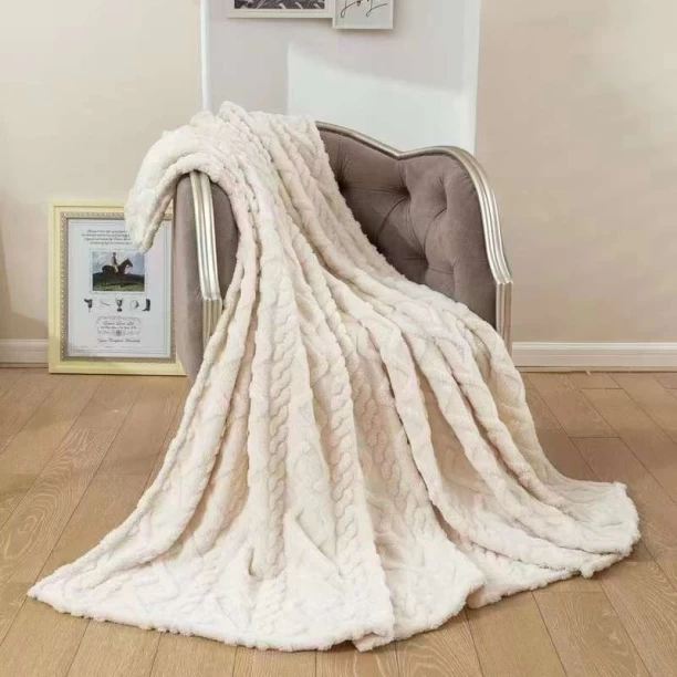 SMTE (150 cm x 200 cm) Warm Throw Fleece Soft Blankets Double (Throw)