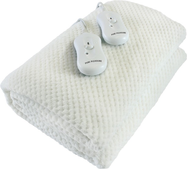 Pure Pleasure (183 cm x 188 cm) King | Coral Fleece | Fitted W/ Skirt In Tog Bag (Winter) (Electric Blanket)