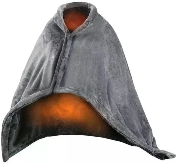 (85 cm x 150 cm) Electric Wearable Warmer Blanket Shawl (Electric Blanket)
