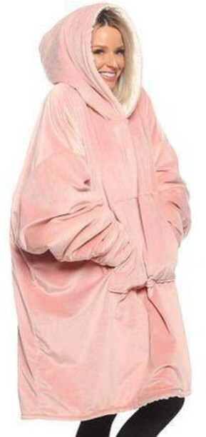 Generic (40 cm x 10 cm) Huggle Hoodie - One Size Fits All Ultra Plush Blanket (Wearable Blanket)