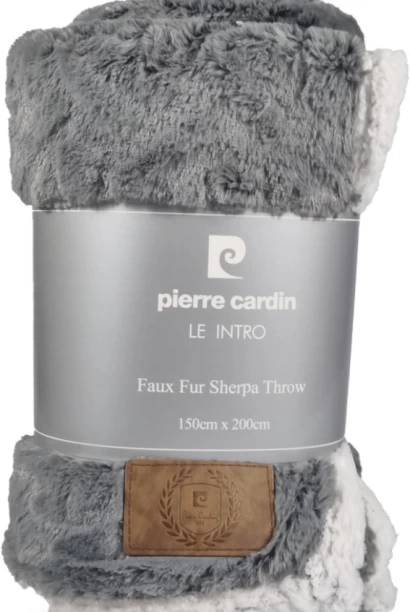 Pierre Cardin (150 cm x 200 cm) Faux Fur Sherpa Throw (Throw)