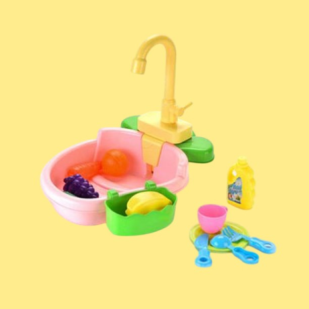 HEMCO Vegetable Washing Basin Sink Toy Set for Kids 3+ B4754 Soft Blocks