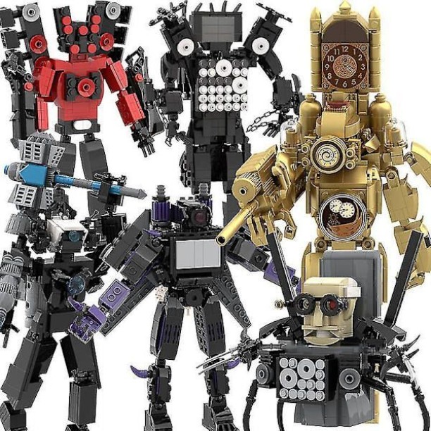 Max Skibidi Toilet Man Vs Monitor Man Tv Man Assembled Building Block Toys Characters