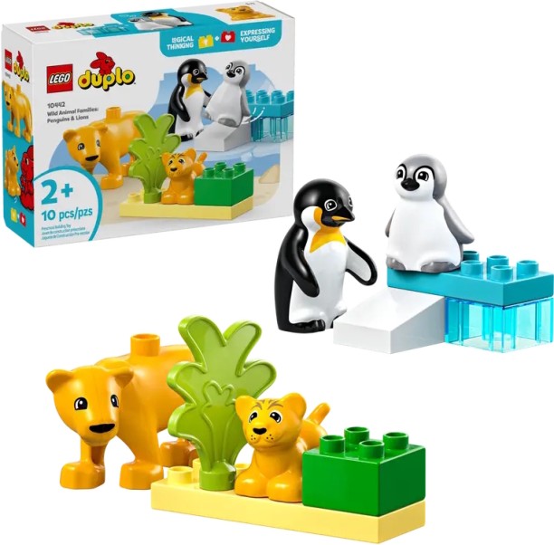 lego Wild Animal Families: Penguins and Lions Animals