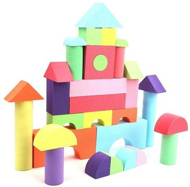 Umlozi Eva Foam Blocks 52pc Set - 5cm Thick Soft Blocks