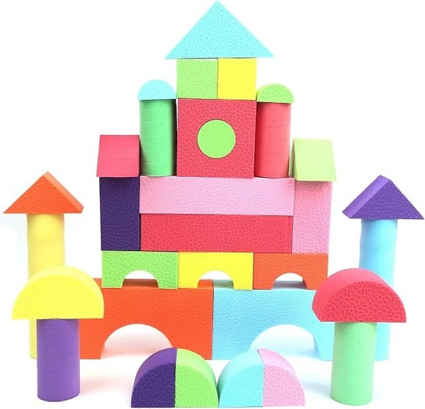 Umlozi Eva Foam Blocks 52pc Set - 3.5cm Thick Soft Blocks